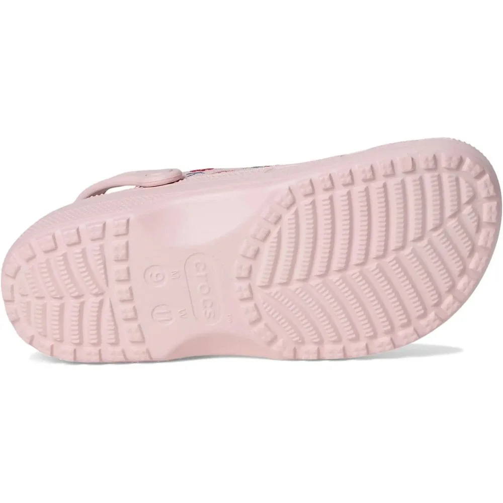 Crocs Classic Crafted Crafted Canvas Floral Cotton Candy Clog Women's Size 5